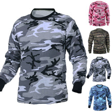 INCERUN Multicolor S-3XL Men's T Shirts Long Sleeve Tactical Camouflage Loose Fitness Combat Military TShirt Camo bodybuilding