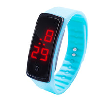 LED Digital Display Bracelet Watch Children's Students Silica Gel Sports Watch